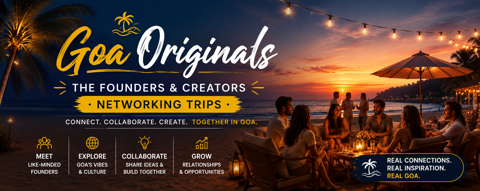 Exclusive Founders & Creators Experience For Goa ( 200 Creators and Entrepreneur  × 4 Days × 1 Luxury Villa )